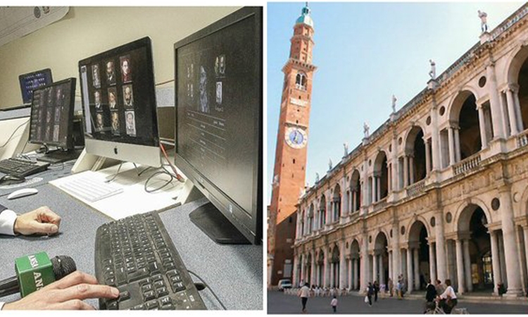 crean retrato del arquitecto que hizo la basilica veneciana